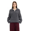 UNF Heavy Cashmere Comfortable Soft Waxy Fake Two-piece Knitted Sweater Autumn and Winter