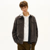 Jimmy Retro Three-dimensional Deconstruction Splicing Imitation Suede Tooling Jacket