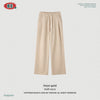 BE Polo Lapel Half-open Zipper Sweater Straight Trousers Set