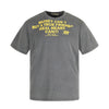 11KN Washed and Made Old Letter Print Short-sleeved T-shirt