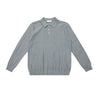 Old Qianfeng Simple Pit Strip Casual Solid Color Lapel Sweater Knitted Sweater