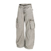 DC Heavy Industries Washed Pocket Dune Wind Straight Casual Pants