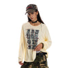 Jimmy Portrait Print Crew Neck Blouse Top
