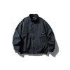 DAVIC Stand-up Collar Jacket Solid Color Flight Jacket