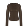 11KN Basic Slim-fit and Thin Waist Bottoming Shirt Long Sleeves