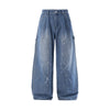 Straight Ink Splash Casual Jeans
