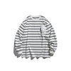 UNDREST Original Three-dimensional Pocket Striped Crew Neck Pullover