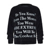 MADEEXTREME Letter Cleantfit Lazy Knitted Sweater