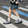 Height Increasing Derby Shoes Couple Big Head Leather Shoes