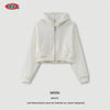 BE Solid Color Zipper Hooded Sweater Zipper