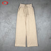 BE Autumn Quiet Luxury Old Money Wind Heavy Yarn Thread High Waist Sports and Leisure Straight Waist Trousers