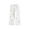 STAFFPICK Original Guochao Cartoon Embroidered Retro Loose Straight Casual Pants