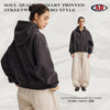 Artiemaster  Autumn and Winter Zipper Cardigan Shoulder Hooded Fleece Sweater