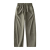 Drawstring Simple Thin Solid Color Casual Scimitar Trousers