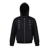 MADEEXTREME Double-breasted Metal Buckle Hooded Sweater
