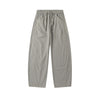 Following Elastic Waist Lace-up Loose Silhouette Lazy Style Casual Pants