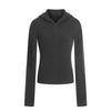 11KN Zipper Hooded Slim Fit Sports Yoga Fitness Wear Top