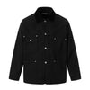 11KN Retro Wick Lapel Tide Wash Three-dimensional Old Canvas Jacket