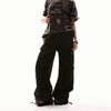 Jimmy Vintage Washed Pleated Wide Leg Casual Pants