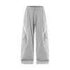 Sports Wear-resistant Large Pocket Splicing Straight Casual Pants