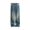 EME Design Sense Washed Old Faded White Silhouette Versatile Jeans