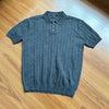 Following The Old Money Light Luxury Jacquard Vertical Texture Lapel Polo Shirt Knitted T-shirt