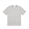 Following Flower Yarn Cotton Striped Crew Neck Short Sleeves