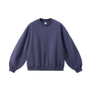 Scimitar Sleeve Crew Neck Fleece Sweater