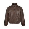 Tri-proof Fabric Stand-up Collar Silhouette Cleanfit Jacket
