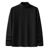 Inflation Quick-drying Semi-zipper Stand-up Collar Casual Long Sleeve