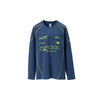 Inflation Reflective Street Racing Print Contrasting Color Long Sleeve