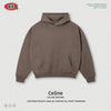 BE Street Solid Color Shoulder Hoodie Loose Sweater