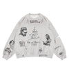 Faded Old Terry Spoils Retro Crew Neck Sweater