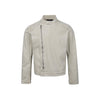 Vintage Locomotive Oblique Placket Tooling Stand-up Collar Washed Old Loose Casual Short Jacket