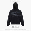 TRYTHMCLUB Gradual Change Slogan Letter Print Do Old Hooded Sweater