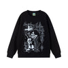 Beast Street Cat Print Crew Neck Top