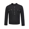 EME Henry Collar Double Pocket Tooling Cleanfit Premium Long Sleeve T-Shirt