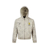 Street Embroidery Design Leopard Print Hooded Sweater Jacket
