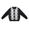 Ralph Classic Plaid Old Money Wind Wool Soft Waxy Knitted Polo Shirt Lapel Sweater