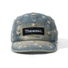 WASC Washed Denim Star Rivet Baseball Cap