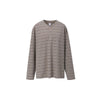 Inflation Stripe Henry Take Old Money Contrast Color Neutral Long Sleeve
