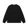 ROPUCHA Solid Color Basic Pure Cotton Sweatshirt Long-sleeve