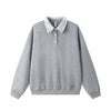 STIWAUP Youth Campus Style Fake Two Lapel Sweater