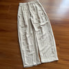Following Lycra Elastane - Linen Blend  Old Money Drape Straight Trousers