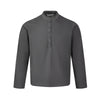 EME Cleanfit Simple Henry Collar Design Sense Knitted Primer Long Sleeve