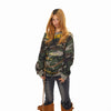 BLACKBB Alphabet Camouflage Slanted Shoulder Long Sleeve