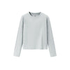 Inflation High Elastic Silhouette Solid Color Bottoming Shirt Top