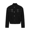 Faux Suede Stitching Design Jacket