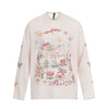 BLACKENERGY Vintage Alphabet Graffiti Lazy Wind Long Sleeve T-Shirt