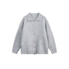 YEOOTI Simple Cardigan Lapel Knit Sweater